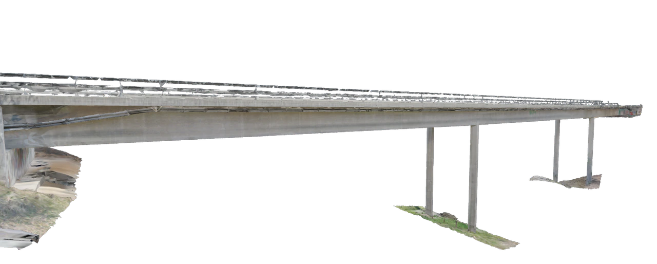3D-Modell des Viadukts Tuftal.